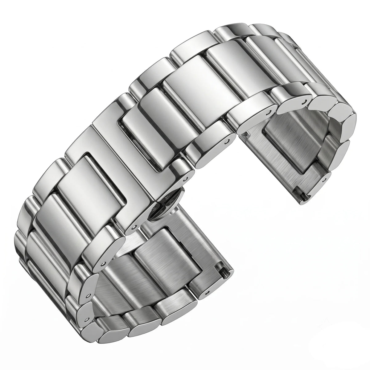Stainless Steel Watch Band Bracelet 18 20 21 22 23 24mm Women Men Solid Metal Wristband Replacement Strap Accessories With Tool
