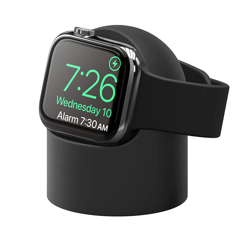 Charger Stand For Apple Watch Series 9 8 7 6 5 SE 3 Ultra 1 2 Charger Dock Station Silicone Bracket Iwatch Charging Cable Holder