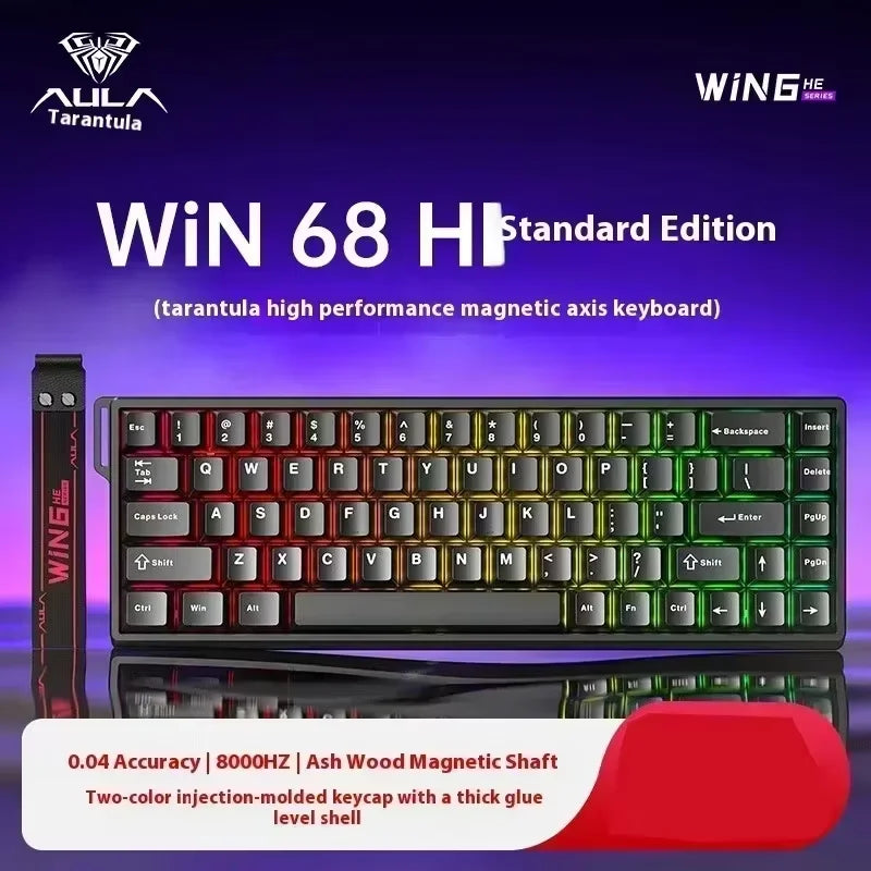 Aula Win60 Win68 He Magnetic Switch Keyboards 8k Rgb Hot-Swap Wired Mechanical Gaming Keyboard Customize Esports PC Gifts