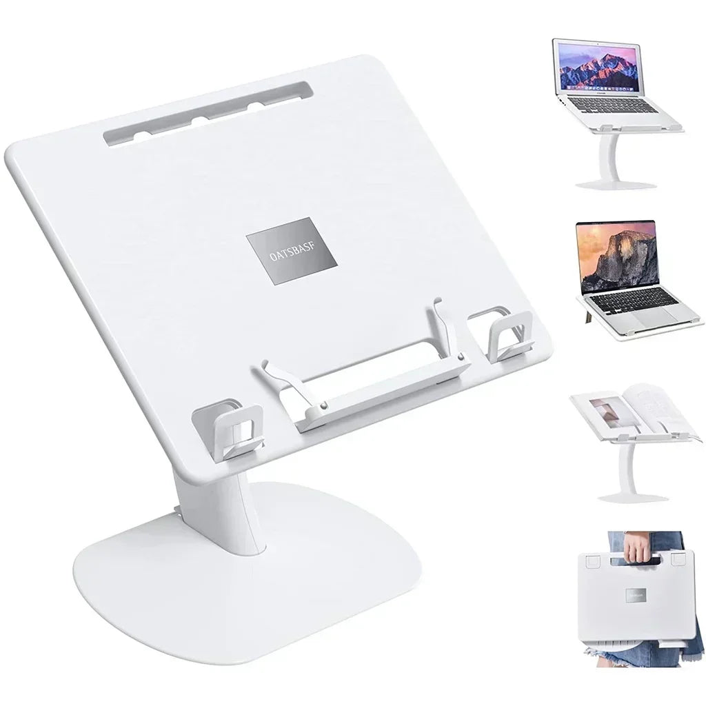 Eary Portable Laptop Stand for Desktop Height Angle Adjustable Holder for Notebook Floor Book Desk Gifts for Kids Girls Students