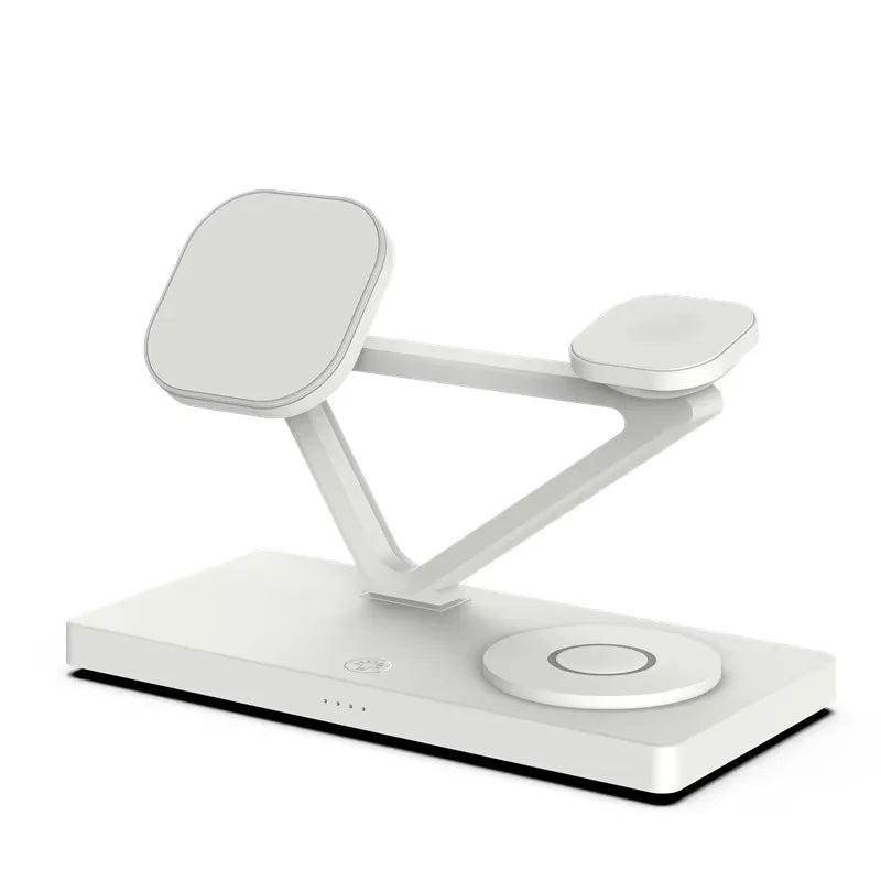 3 In 1 Magnetic Wireless Charger Stand For Magsafe iPhone 16 15 14 13 Pro Max Apple Watch 9 8 AirPods Pro Fast Charging Station