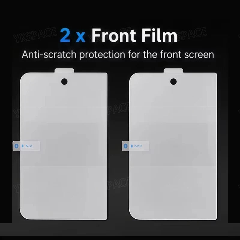 Matte Frosted HD Clear Hydrogel Film For iPhone Duo 7.6" Inner External Front Back Soft TPU Screen Protector Anti Fingerprint