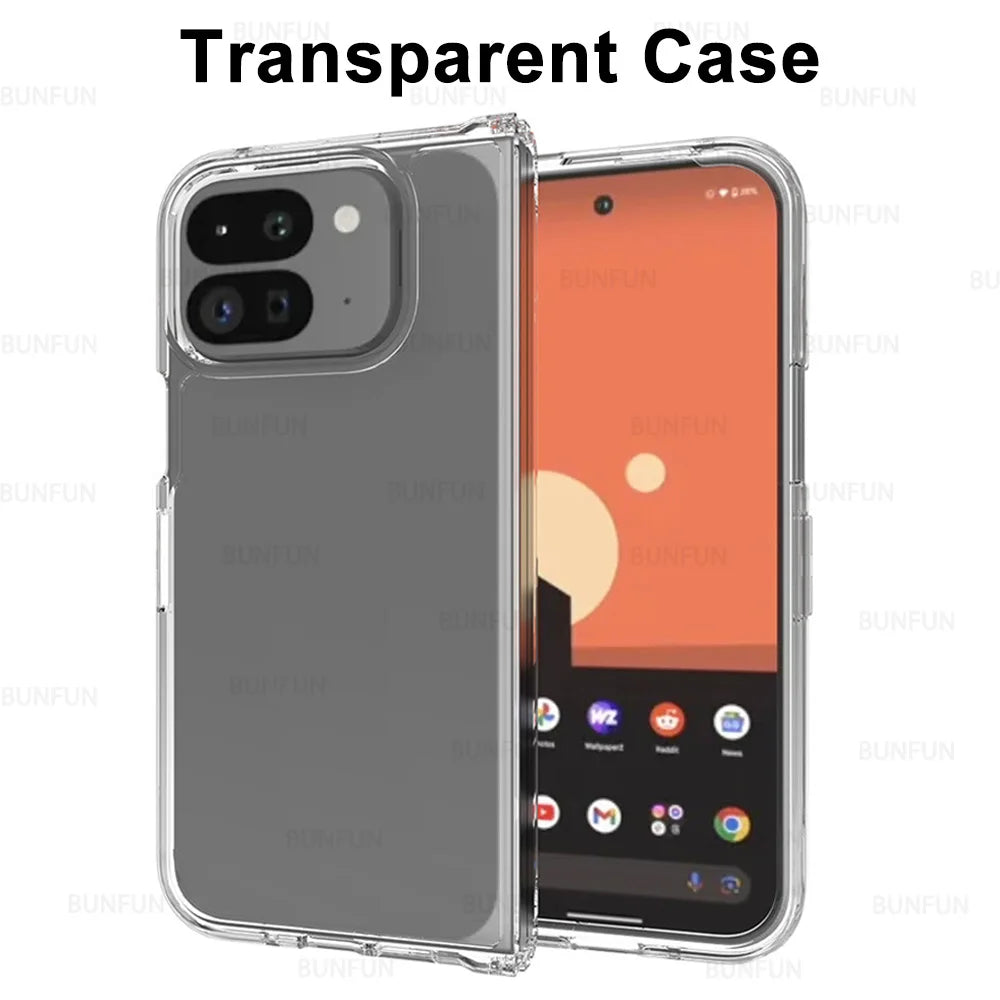For Google Pxiel 11 Pro Fold 11ProFold 5G Crystal Clear Case Shockproof Hard PC Protect Cover Fundas Pixel11Pro Fold Phone Shell