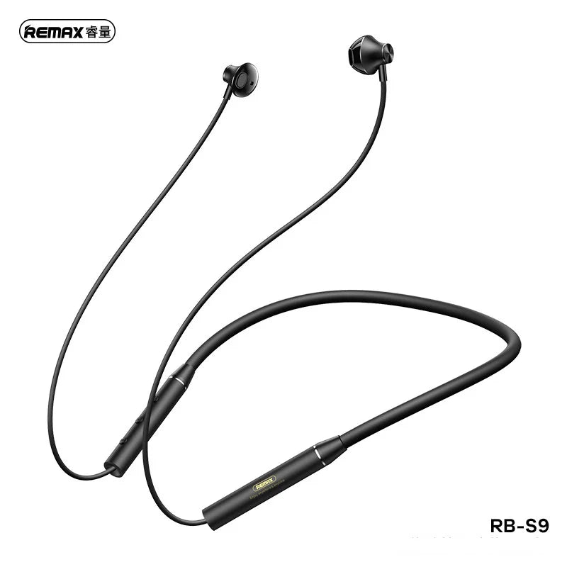 Remax Wireless Neckband Sport Earphone Bluetooth 5.3 Headphone With Mic For Call Music Sport