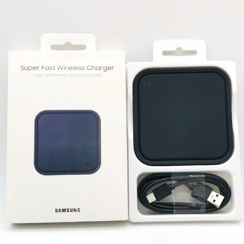 Samsung 15W Wireless Charger Fast Charge Pad For Galaxy S25 S24 S23 S22 S21 S20 Note 20 Ultra 10 9 Plus Z Flip Fold 7 6 5 4 3 2