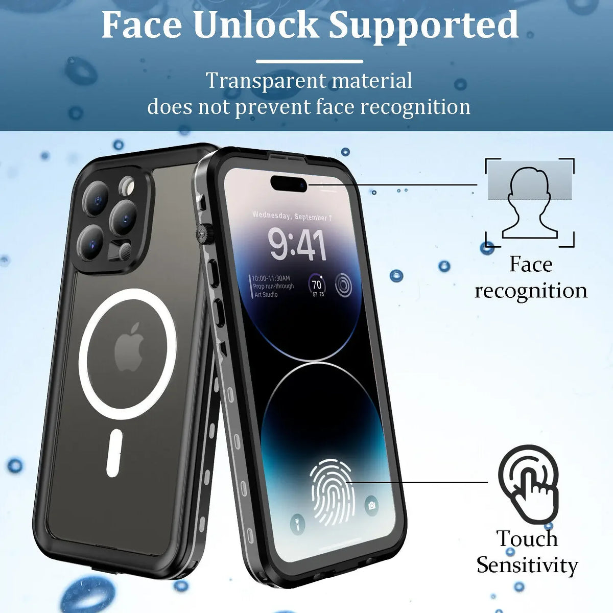 IP68 Underwater Waterproof Protective Case For iPhone 17 Air 16e 16 15 14 Plus 13 Pro Max Shock Water Proof Cover Magnteic Cover