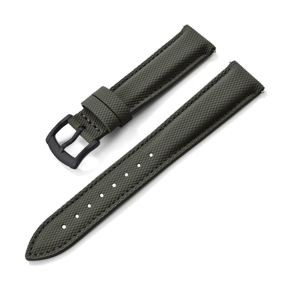 NATOBELT Sailcloth Watch Strap 18mm 19mm 20mm 22mm PVC Watch Strap Nylon Watchband Quick Release Sport Wristband Accessories