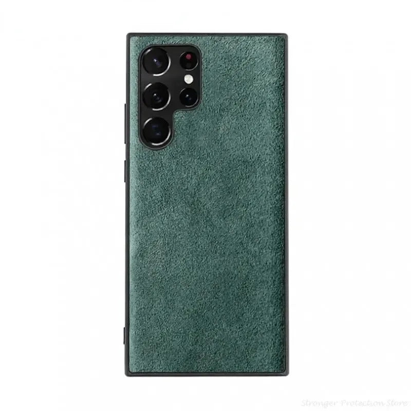 Italian Alcantara Case for Samsung S24 Ultra Plus S23 S22 S21 Fold 6 Flip 6 Flod 5 Luxury Business Supercar Same Leather Case