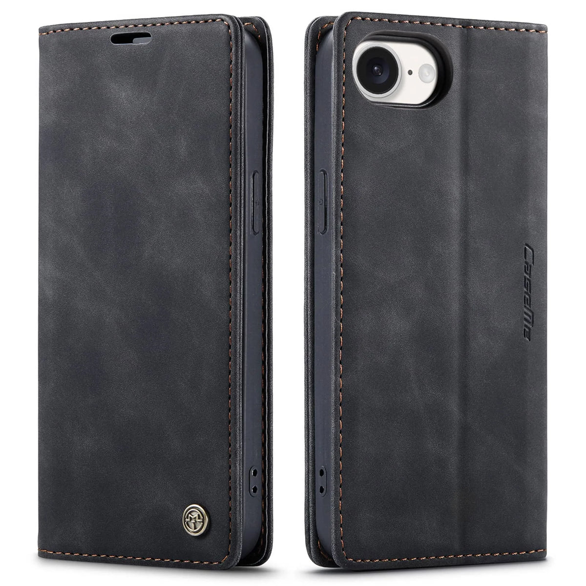For iPhone 17e PU Leather Flip Wallet Case Magnetic Folio Cover Card Holder Credit Slots Kickstand TPU Shockproof Protective