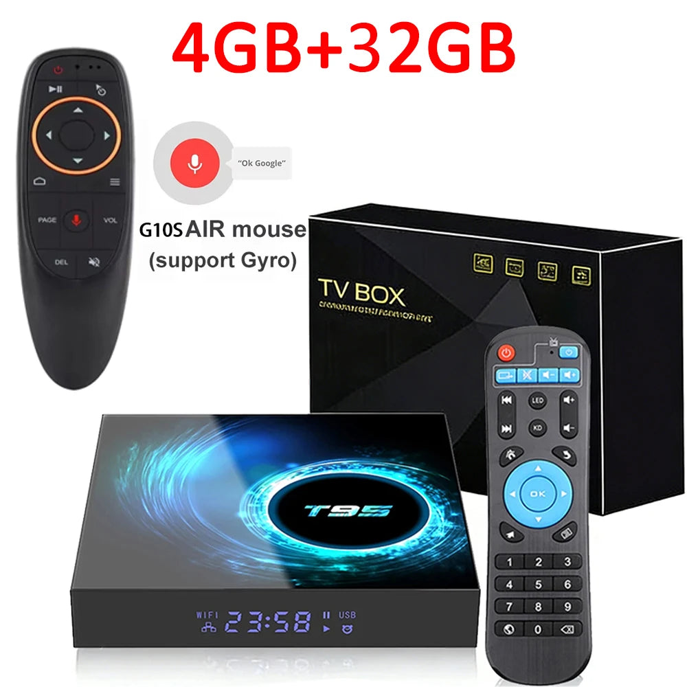New T95 Android16 Smart Home Theater TV Box Allwinner H616 8GB RAM 256GB ROM BT 5.4 Netflix Google Ultra HD Smart Media Player