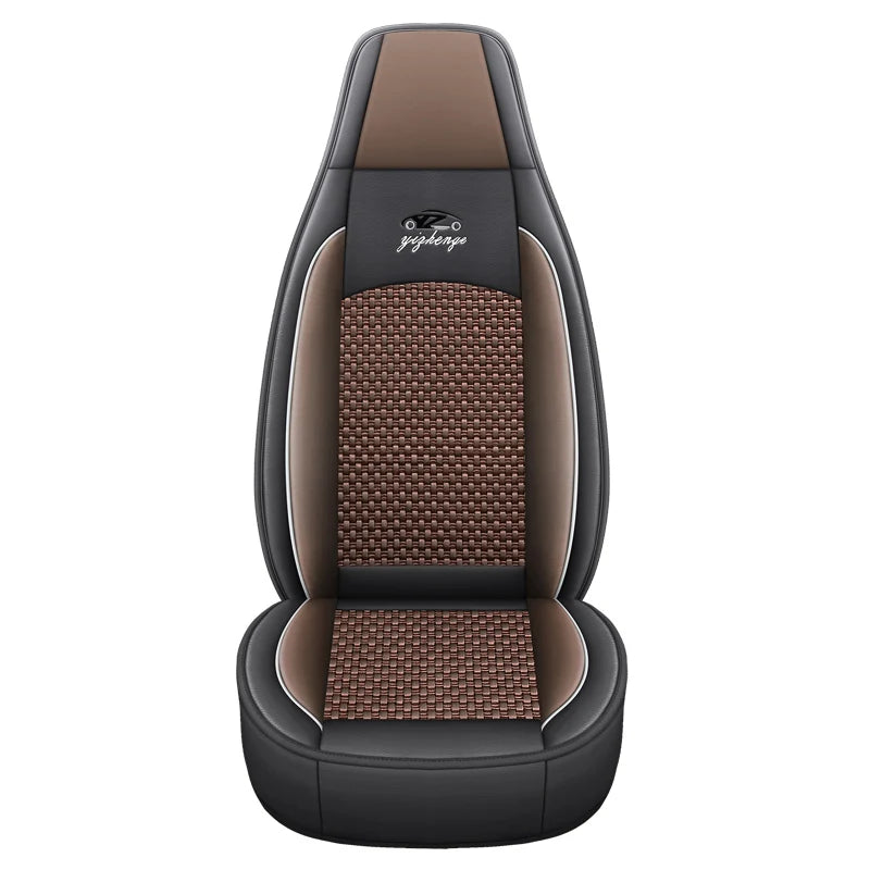 Car Seat Cover 5 Full Set Universal Seat Covers for Nissan X Trail T32 Jetta A4 Skoda Rapid Superb 3 Cars Waterproof PU Leather