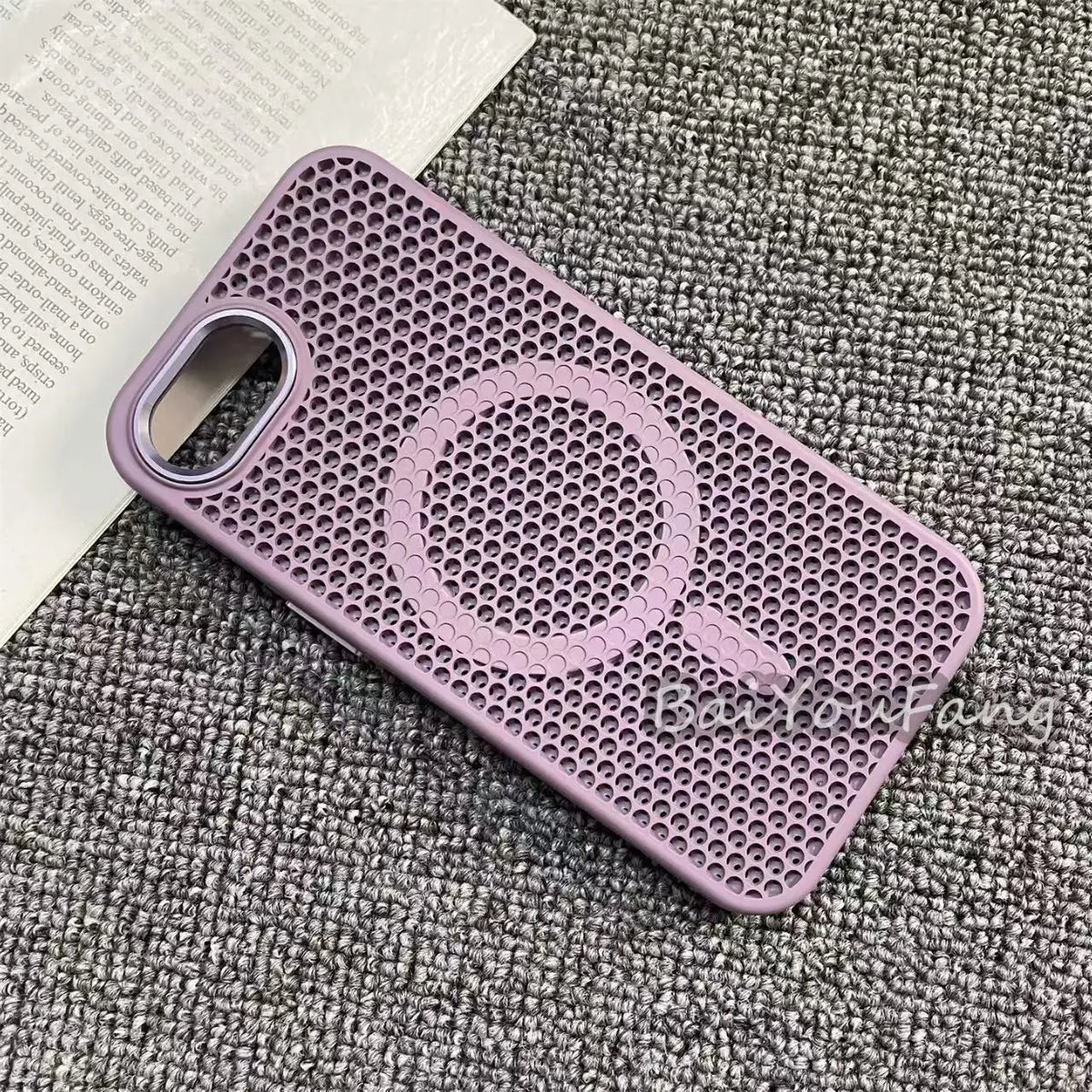For iPhone 17E 16E Case New Heat Dissipation Honeycomb Hollow Breathable PC Cover For iPhone 17e Wireless Charging Funda