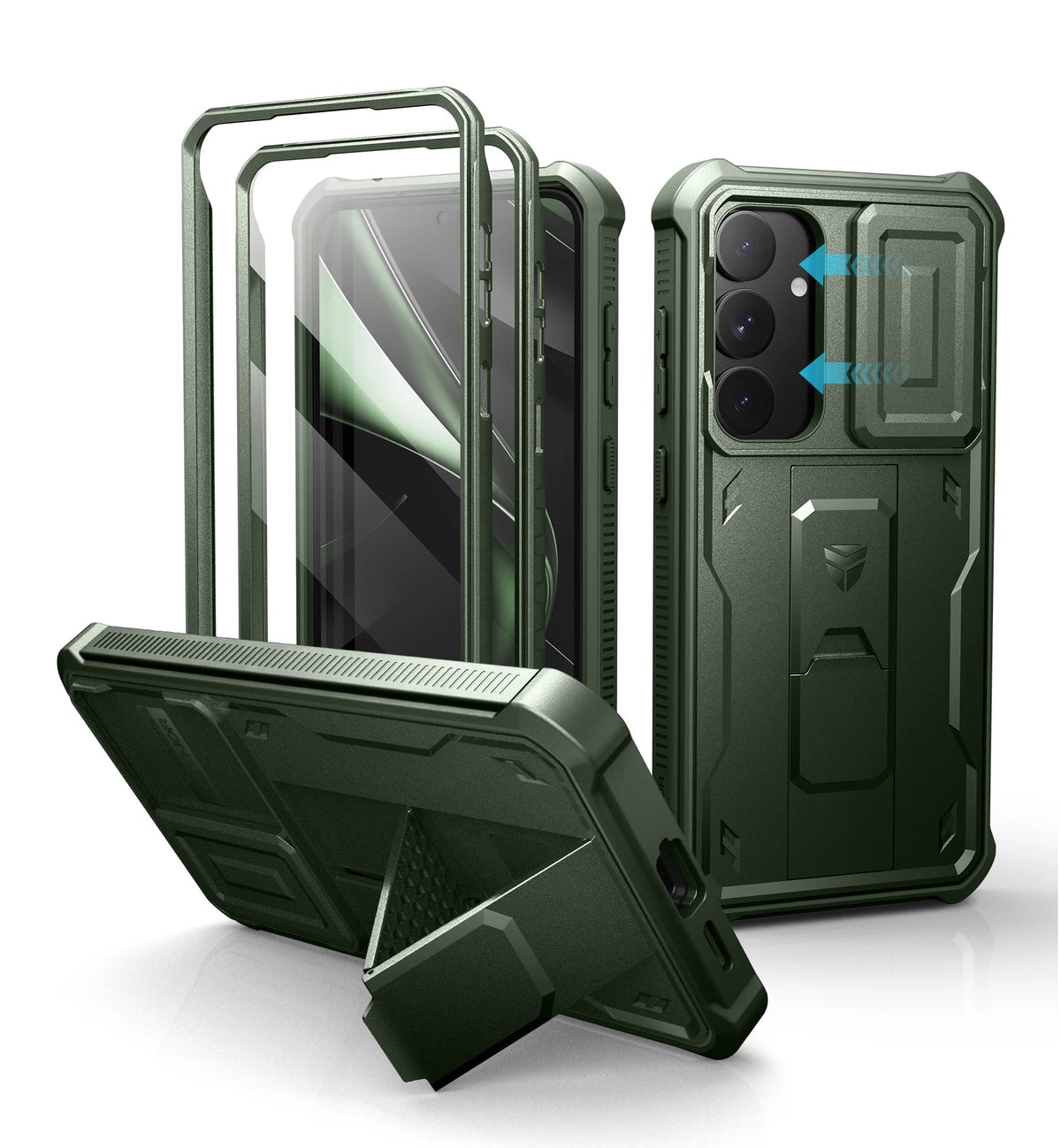 Dexnor For Samsung Galaxy S25/S25 Plus/S25 Ultra /S25 Edge 2025Case Full Body Shockproof Camera Cover &Built-in Screen Protector Kickstand