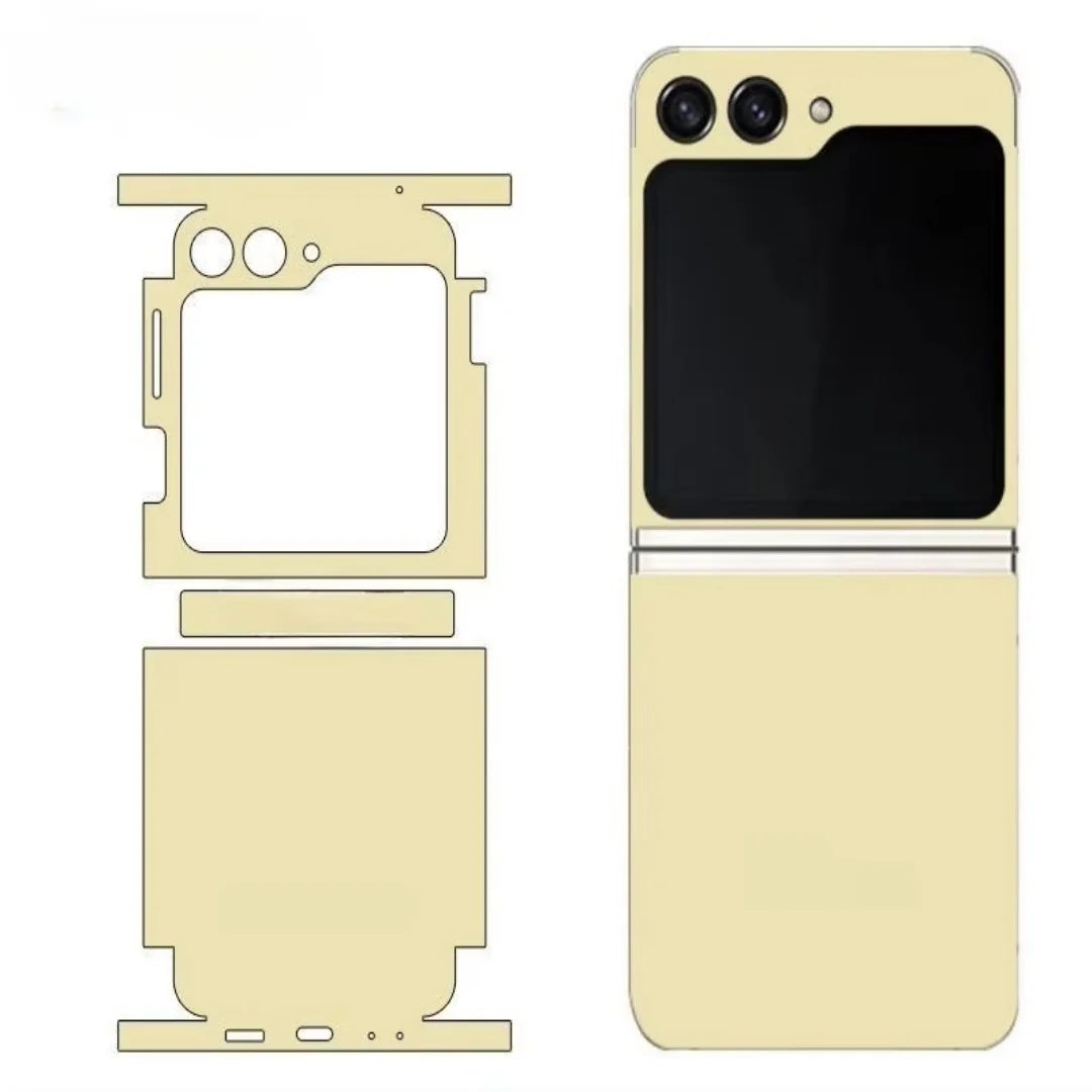 Pain Decal Skin for Samsung Galaxy Z Flip6 5 4 7 Back Screen Protector with Hinge Film Cover Flip5 Wrap Colorful Sticker