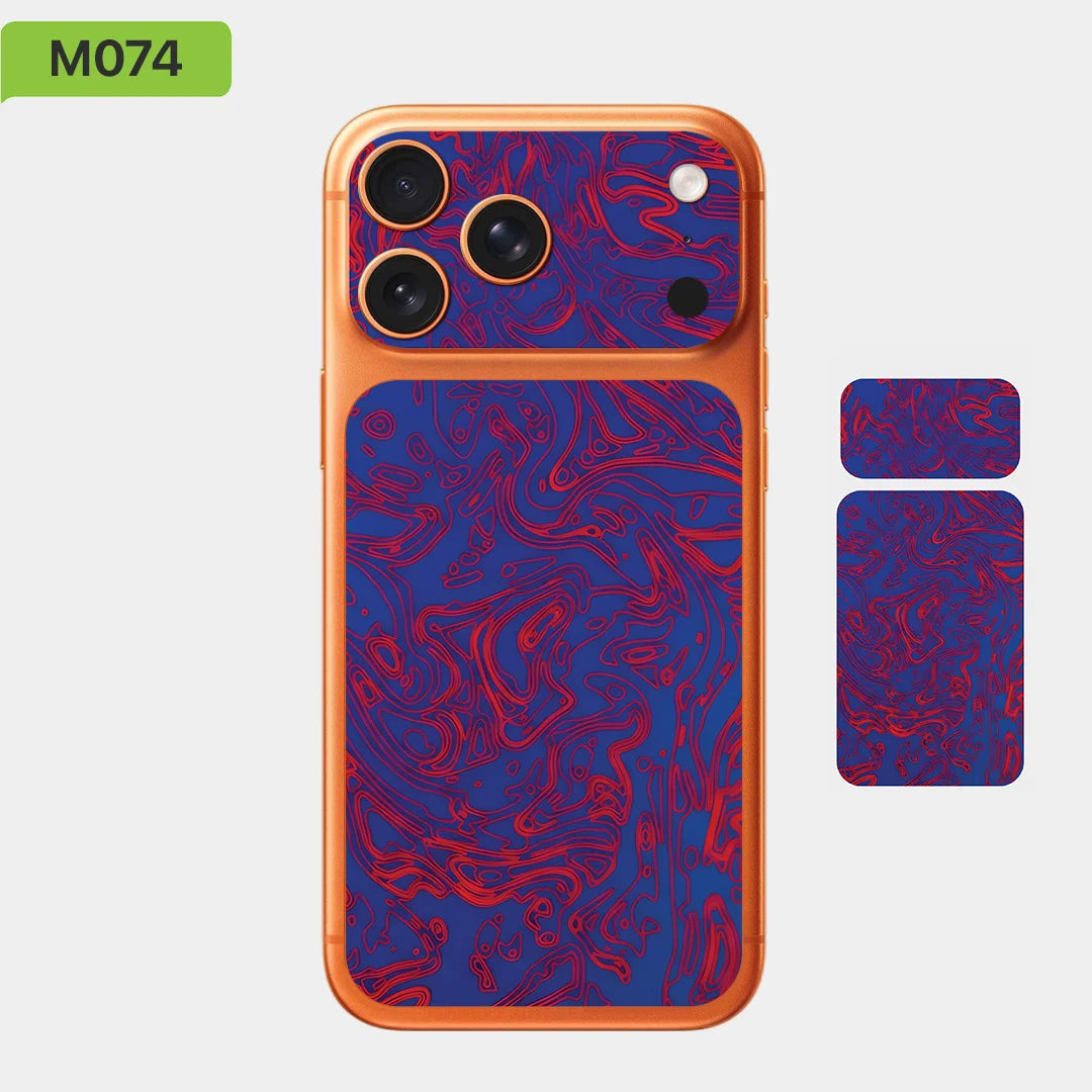 For Apple iPhone 17 Pro 17 Pro Max Full Back Cover Decal Wrap Skin Colorful Rear Protective Sticker Film