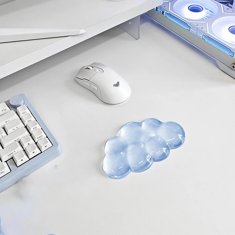 Cloud Keyboard and Mouse Wrist Rest Cute Wrist Support and Arm Support Keyboard Rest for Keyboard and Mouse Typing Pain Relief