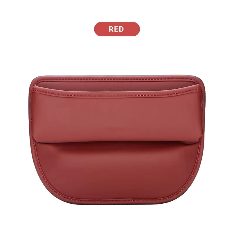 Car Seat Gap Organizer Storage Box Nappa Leather Multifunction Universal Crevice Side Storage Pocket Wallet Key Card Accessories