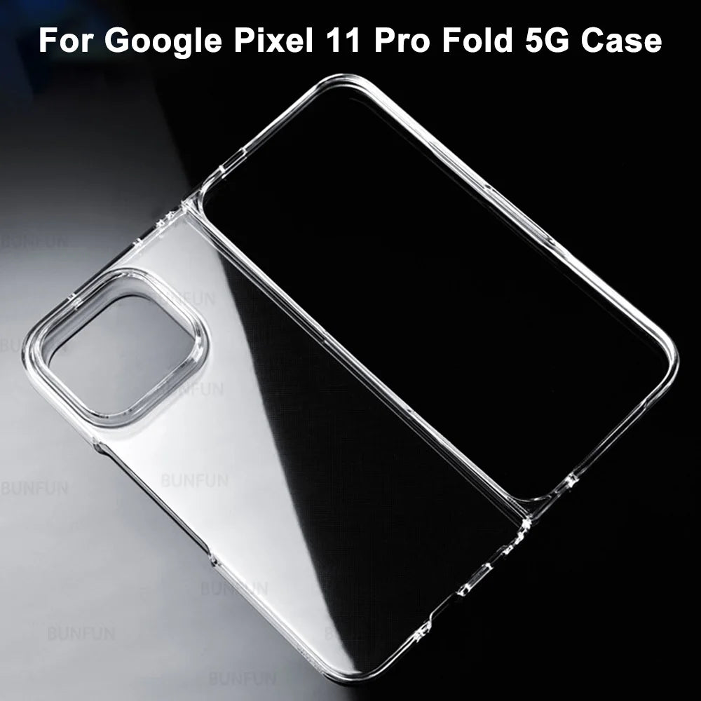 For Google Pxiel 11 Pro Fold 11ProFold 5G Crystal Clear Case Shockproof Hard PC Protect Cover Fundas Pixel11Pro Fold Phone Shell