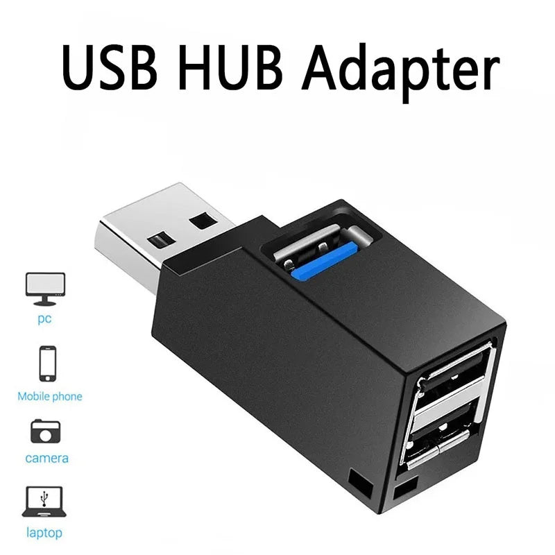 USB 3.0 HUB Extender Car Splitter Multi Port USB Hubs 2.0 Laptop Office Multi Function USB Reading Adapter For PC Laptops U Disk