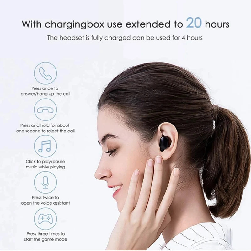 XIAOMI Redmi Airdots 2 Wireless Bluetooth Headset with Mic Earbuds Fone Bluetooth Earphones TWS Wireless Headphones