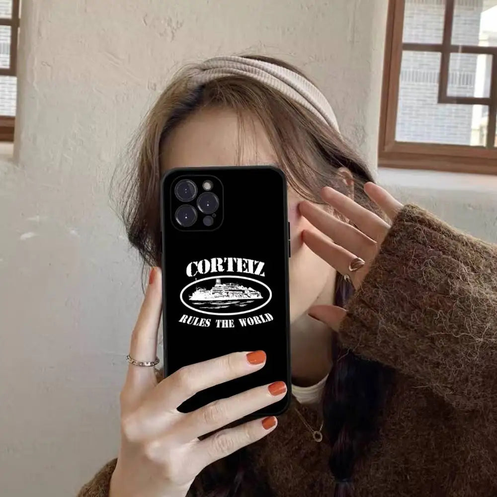 The World-C-Corteizs Phone Case For iPhone 17 Pro Max Air Back Cover 16 15 14 13 12 11 Pro Max Case