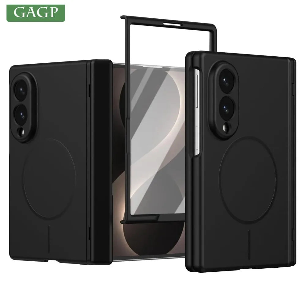 For Samsung Z Fold 8 Magsafe Case Built-in Screen Protector Skin Feel PC Full Body Cover for Samsung Galaxy Z Fold 8 Fold8 Cases