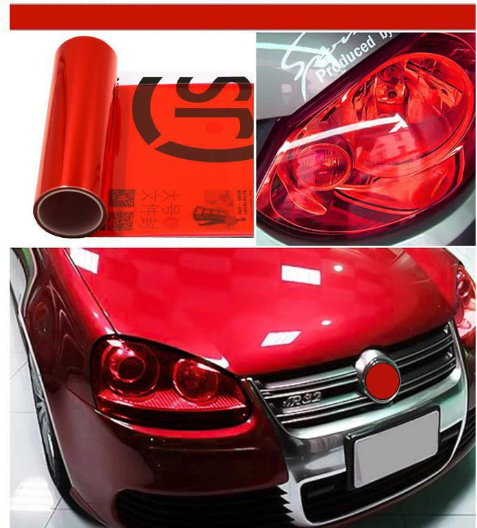 30x60cm PVC Car Headlight Lamp Film Fog Lamp Taillight Sticker Vinyl Film Sticker Auto Lamp Styling Wrap Film Car Accessories