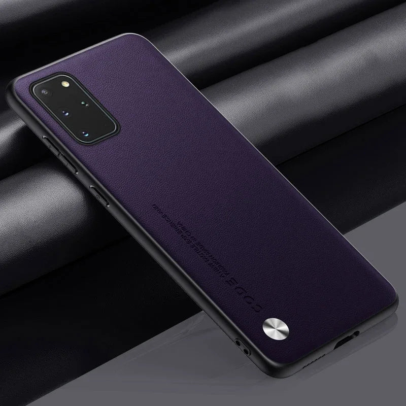 Luxury Leather Phone Case For Samsung Galaxy S20 Plus S20 FE Protective Cover Matte Silicone Case For Samsung Note 20 Ultra 5G