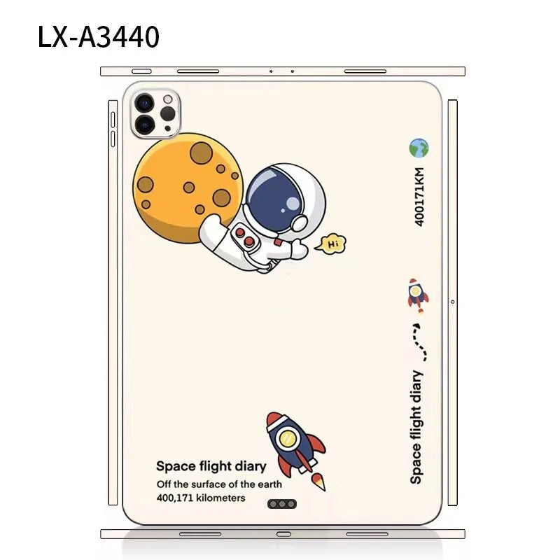 Tablet Sticker For 2025/2024 iPad Pro Air M4/M3 11/13 inch Colourful Skin Anti-scratch Sticker Tablet Bezel Section Sticker