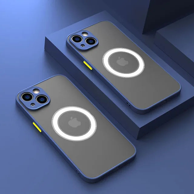 For Magsafe Magnetic Cover For iPhone 14 13 16 15 Pro Max Mini XS XR 14 Plus Shockproof Charging Case on iphone 14 Pro Max Cases
