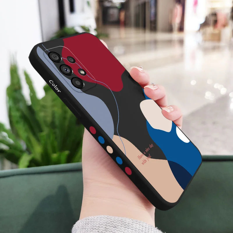 Color Patches Phone Case Samsung A56 A36 A26 A54 A34 A24 A14 A15 A16 A25 A35 A55 A73 A53 A33 A23 A13 A06 A72 A52 A32 A22 4G 5G