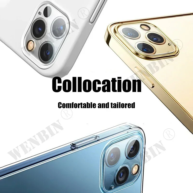 Camera Lens Protector Glass For iPhone 17 16 15 14 Pro Max 13 12 11 Pro Max Plus Full Cover Protective Glass For Camera Film