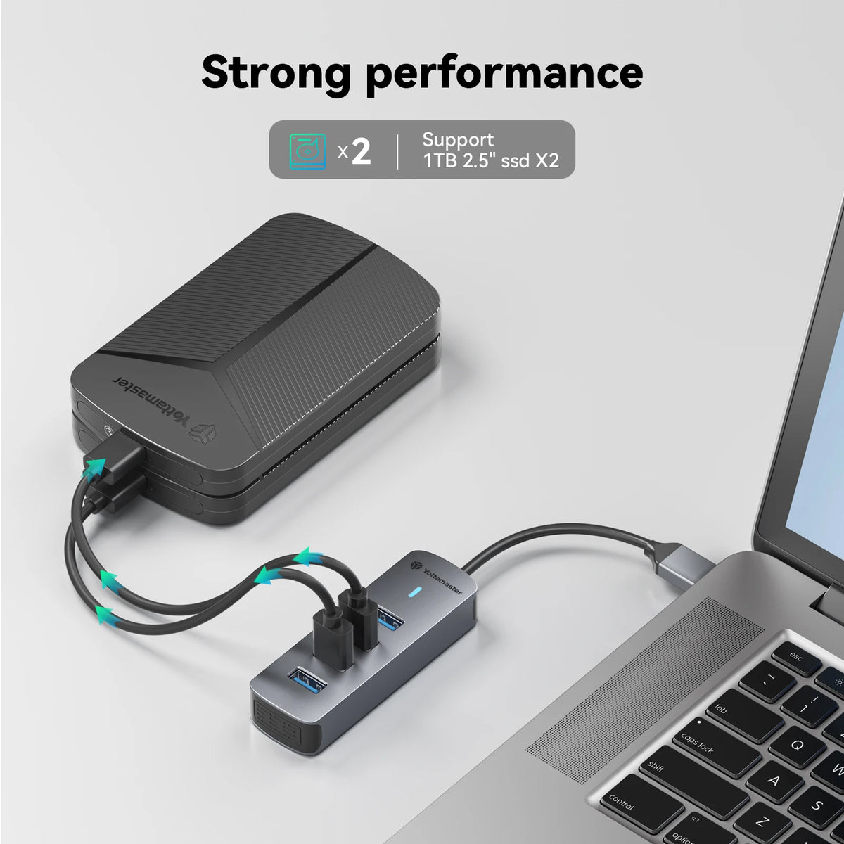 Yottamaster 4 Port USB 3.0 HUB Type C USB A 5Gbps High Speed HUB Adapter Mini Slim USB HUB Splitter Support OTG Function for Mac