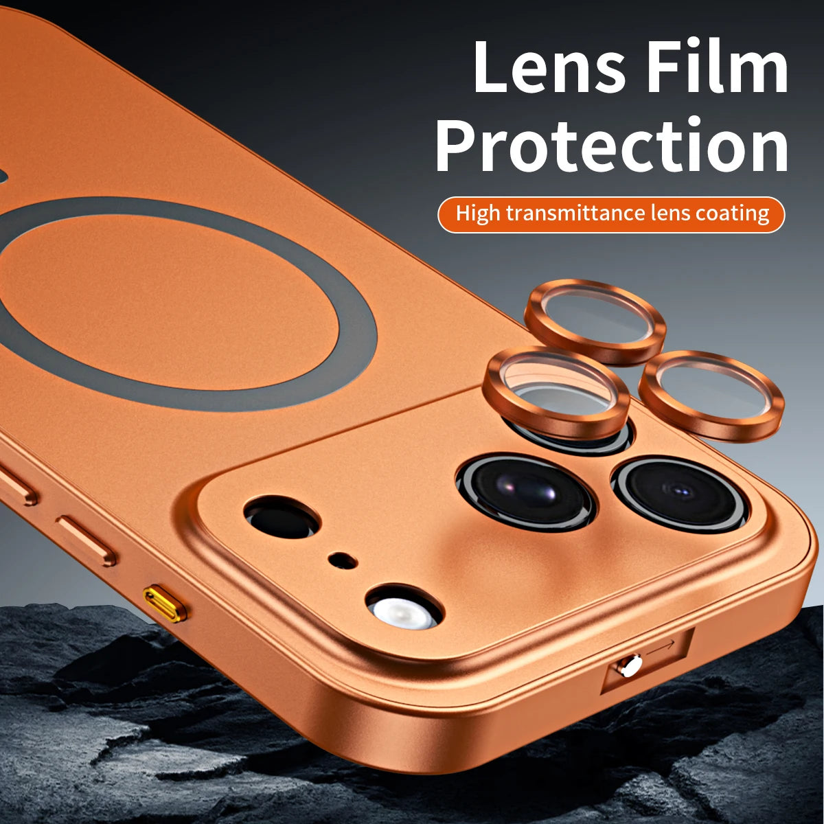 Luxurious Aluminium Magnetic Phone Case For iPhone 12 13 14 15 16 17 18 Pro Max Plus Air Lens Glass Protective Metal Phone Cover