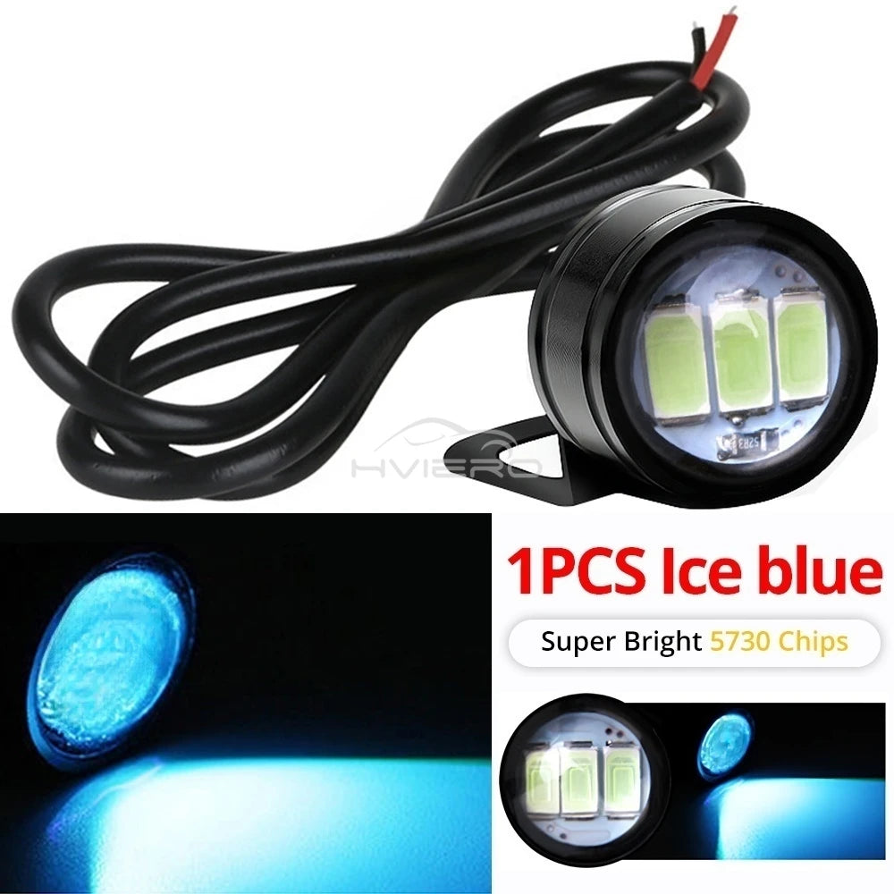 1X Car Eagle Eye Mirror Light DRL Backup Bulb Auto Motor Led Turn Signal Reverse Parking Brake Trunk Lamping Daylight Waterproof