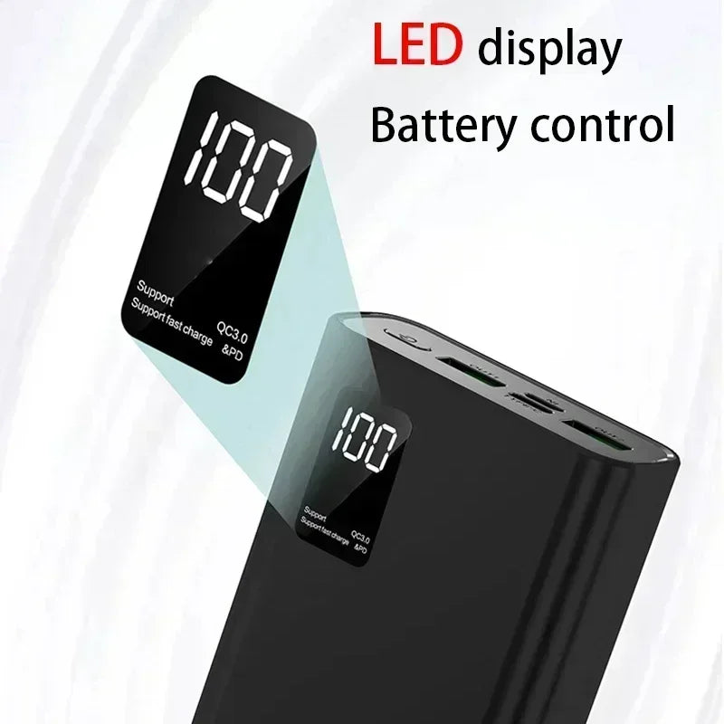 VIVO 500000mAh Power Bank 120W Super Fast Charging Powerbank LED Digital Display Portable External Battery For Iphone Samsung
