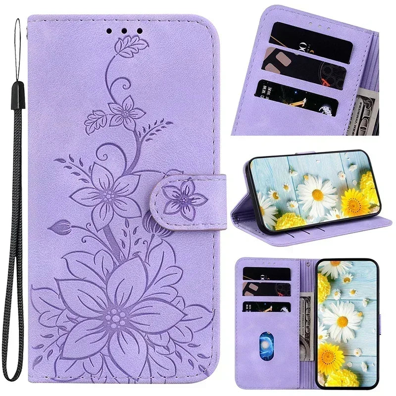 Leather Phone Case For Samsung Galaxy S10 Lite S10 S9 S8 Plus S10e S7 EDGE S6 Wallet Lanyard Cover