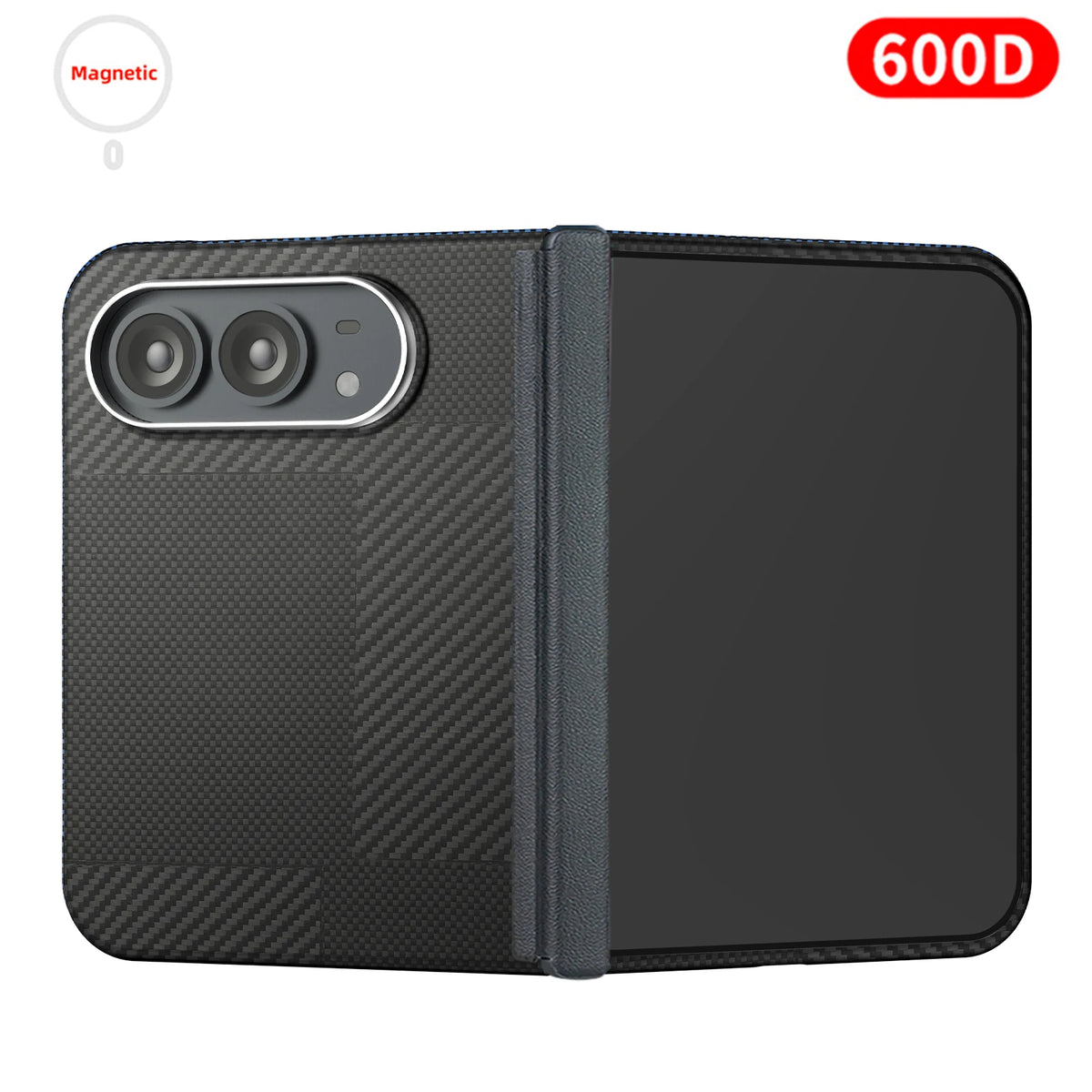 Suitable for iphone duo case,carbon fiber Kevlar aramid fiber hard shell,lightweight magnetic Slim light black cover premium