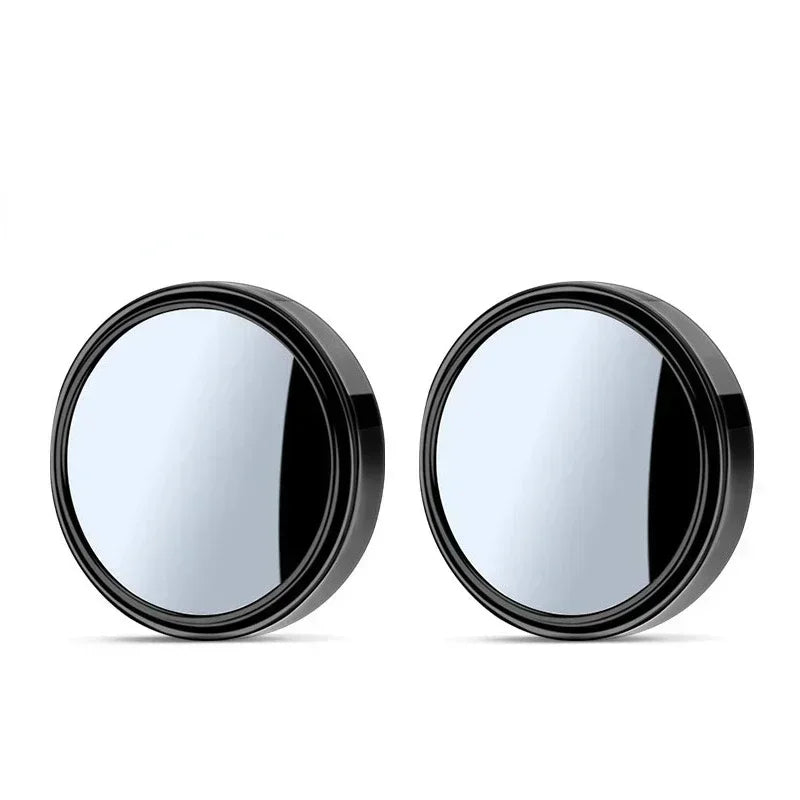 2Pcs 360Degree Adjustable Blind Spot Mirror Car Auxiliary Rearview Convex Mirror Round Frame Wide Angle Mirrors for Car Reverse