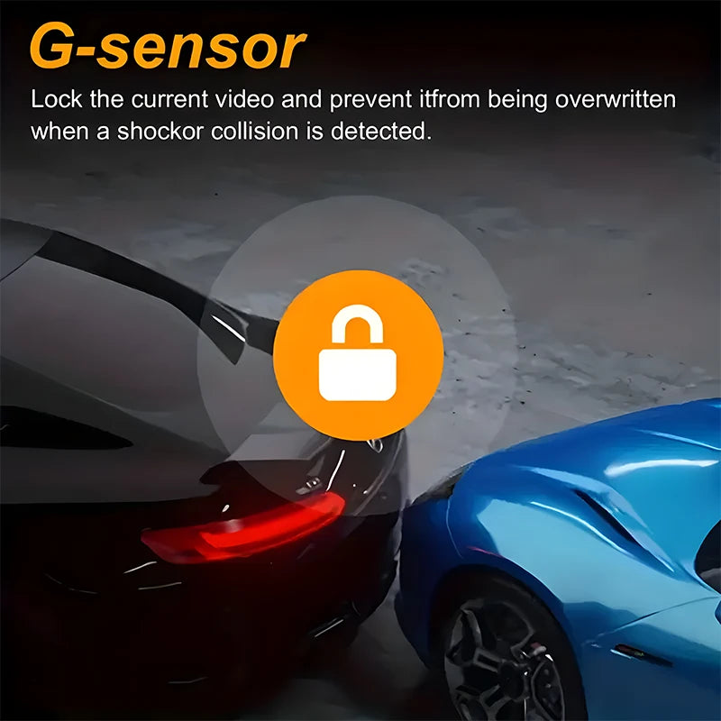 Deusvan 3 Cameras Dash Cam For Cars 1080P Car Camera Video Recorder Front inside Rear View Camera Car DVR Black Box Car Assecories