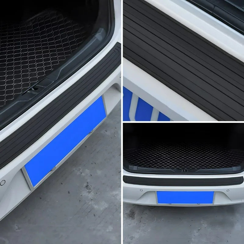 Car Trunk Sill Protector, Rear Bumper Guard, Tailgate Threshold Strip, Silicone Anti - Collision & Scratch Protection for Auto