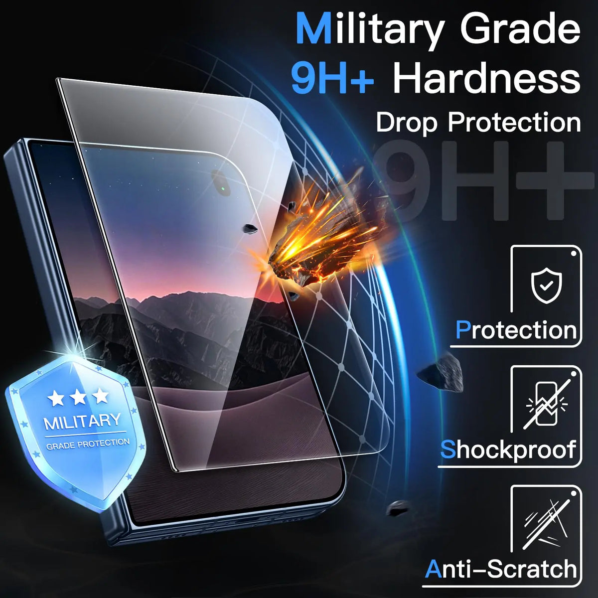 Screen Protector For iPhone Duo Tempered Glass Film Easy Installation High Clarity Anti Scratch Film