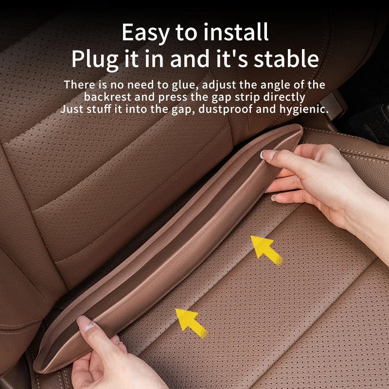 EVA Car Seat Crevice Filling Strip Universal Seat Blocker Prevent Dropping Car Accessories Plug-In Car Seat Gap Filler Elastic