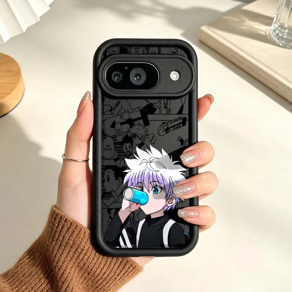 Anime Killua Hunter x Hunter For Google Pixel 10 9 8A 8 7 7A Pro XL 5G Eye Ladder Soft Silicon Shockproof Cover Phone Case
