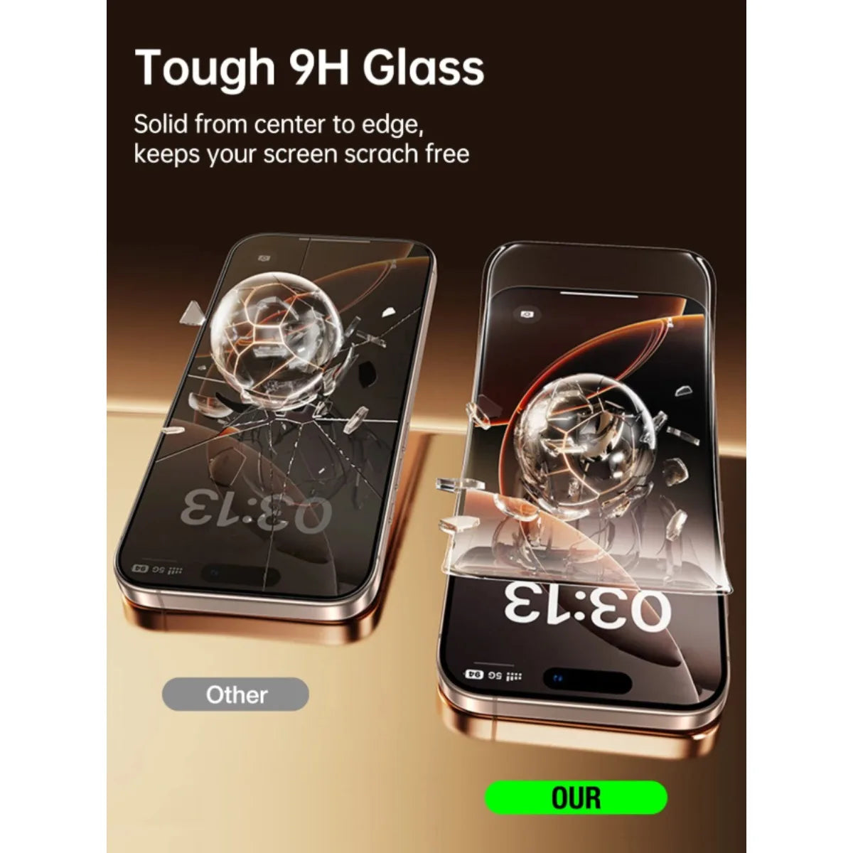 High-Definition Tempered Glass Screen Protectors, Full-Screen High-Definition, High Hardness And Scratch Resistance, for iPhone 17 16 15 14 13 12 11 Pro Max 14 15 16 Plus 16e,17Air 3 pcs