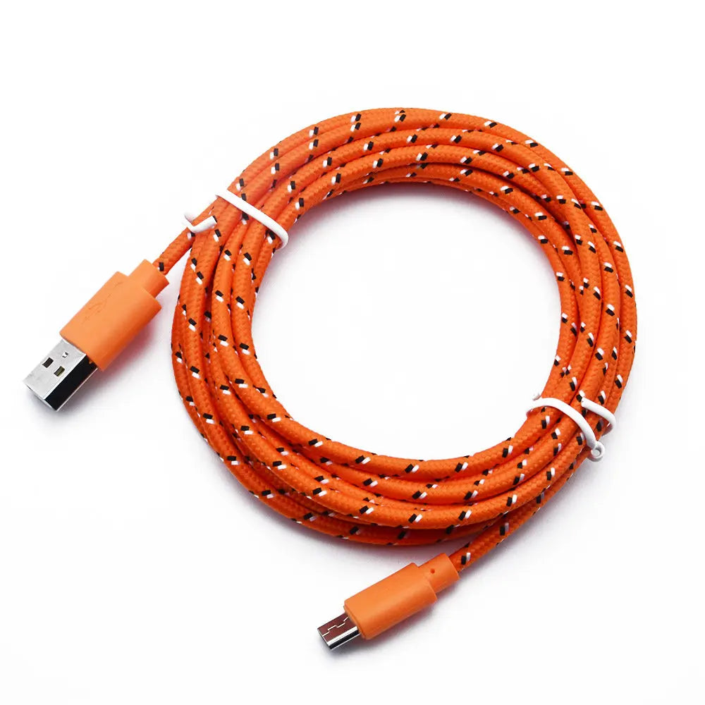 1M/2M/3M Micro USB Fast Charging Cable For Xiaomi Android Mobile Phone Data Sync Cable For Samsung Micro USB Charger Wire V8