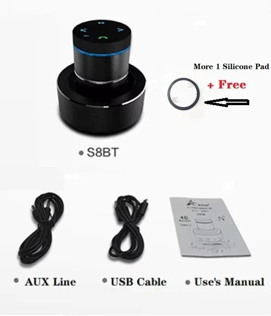 Adin 26W Vibro Bluetooth Speaker Wireless Anti-Neighbor Portable Vibration Subwoofer Bass Sound Box for Music Audio Speakers Aux