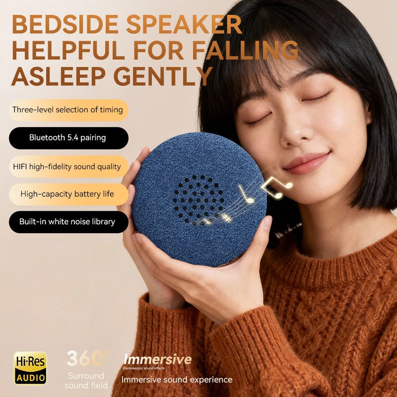 Bedtime Bluetooth Speaker Timed Shutdown Ultra Long Standby Night Light White Noise High-quality Bedside Sleep Sound Machine