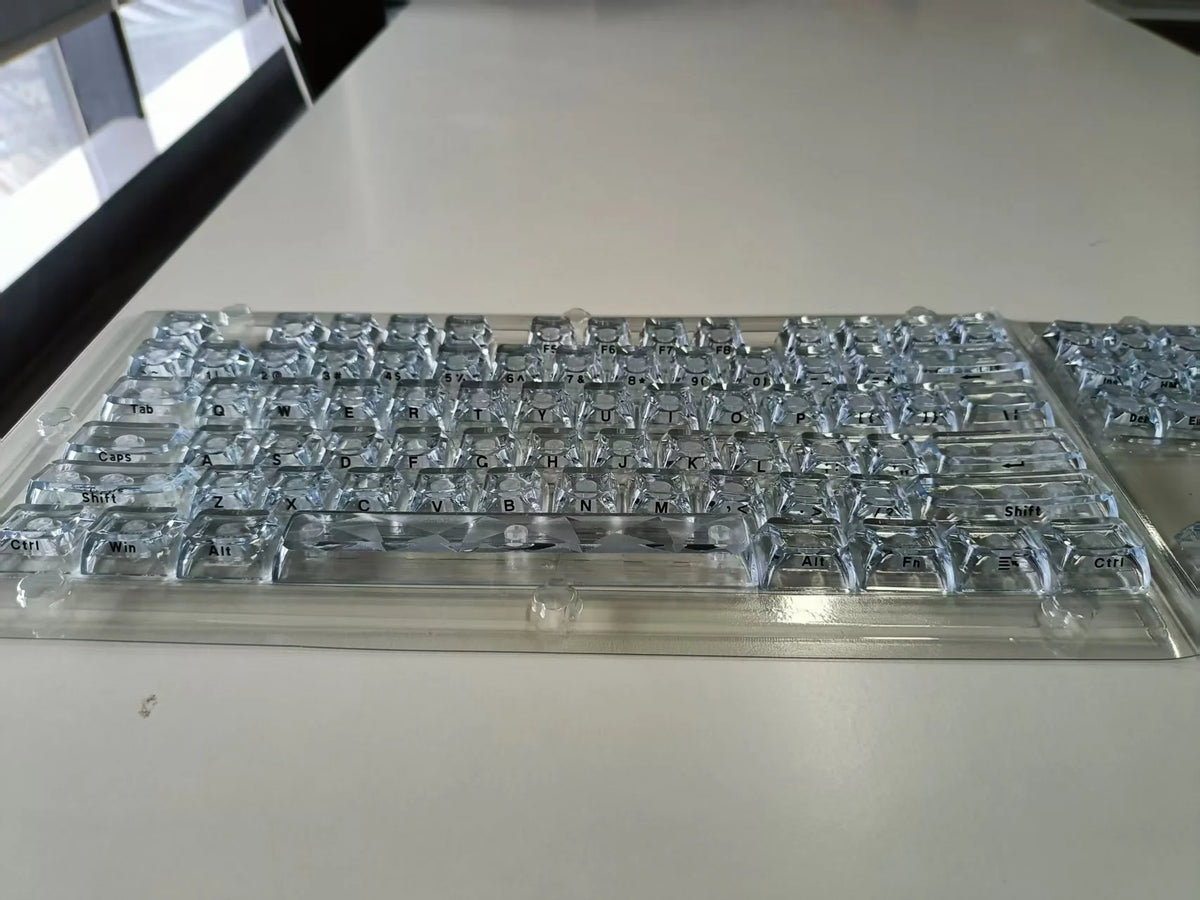 Womier 126 Keys Glittered Diamond RGB Shine Through Keycaps ASA Profile Personalized Set Gateron/Cherry MX Mechanical Keyboards