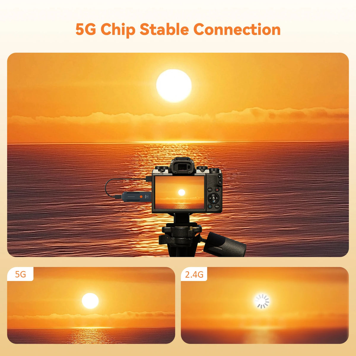 1080P Wireless HDMI Video Transmitter and Receiver Extender, TV Stick Dongle Adapter for PC, Camera, Laptop, Projector, Monitor